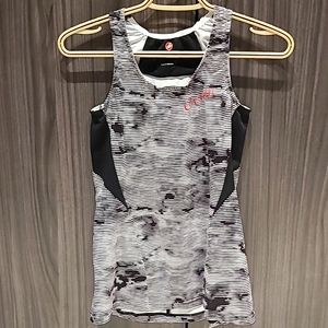 Castelli black and white medium biking tank top.